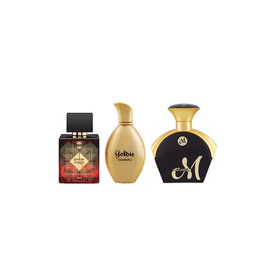Ajmal Amber Magic EDP Woody Perfume & Maryaj Goldie EDP & M For Her EDP 1's - Perfumes (Edt/Edp)