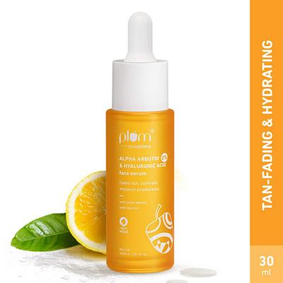 Plum Thinkderma 2% Alpha Arbutin & Hyaluronic Acid Face Serum With Yuzu Lemon & Licorice 30 ml - Face Serum