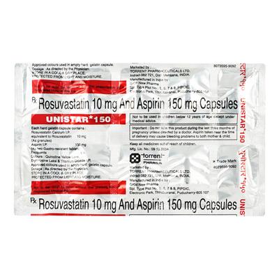 Unistar 10/150mg Capsule 10'S - High Cholesterol-Dys