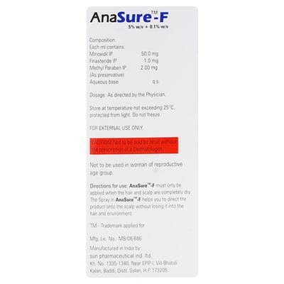 ANASURE F 5% Topical Solution 60ml - Hair Loss-Oth