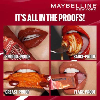Maybelline New York Superstay Vinyl Ink - Longwear Shine Lip Color, Barbecue 4.2 gm - Liquid Lipsticks