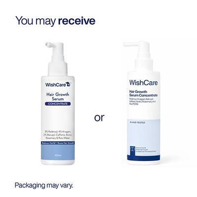 Wishcare Hair Growth Serum Concentrate with Redensyl - In-Vivo Tested-Boosts Hair Growth (100ml) - Hair Combs