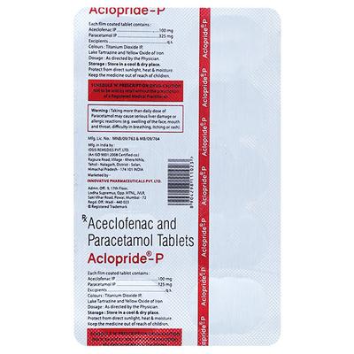 ACLOPRIDE P Tablet 10's - Pain relief-Nsa