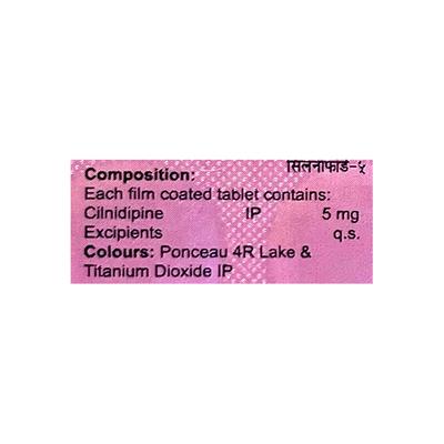 CILNIFORD 5 Tablet 10's - Hypertension-Cal