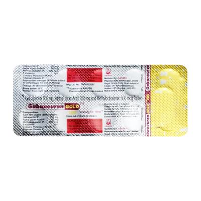 GABANEURON GOLD 100 Tablet 10's - Neuropathic Pain-Dru