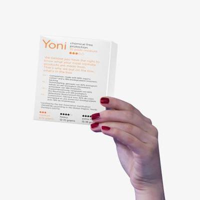 Yoni Organic Cotton Sanitary Pads -Medium 10's - Sanitary Napkins