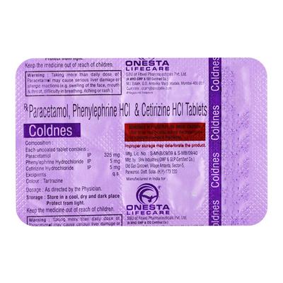 COLDNES Tablet 10's - Allergies-Ant