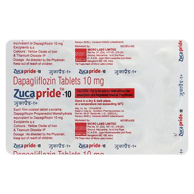 ZUCAPRIDE 10 Tablet 15's - Diabetes-Ant