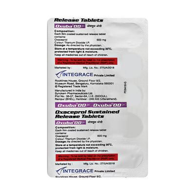 Oxuba OD 600mg Tablet 10'S - Pain relief-Nsa