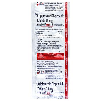 ARIPKON MD 15 Tablet 10's - Schizophrenia-Aps
