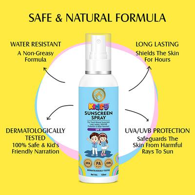 Mom & World SPF 50 Mineral Based Kids Sunscreen Face Spray 120 ml - Baby Skin Care