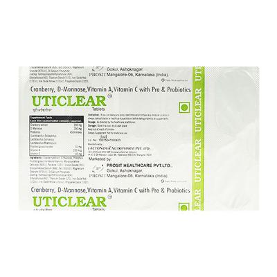 UTICLEAR Tablet 10's - Uti Infections-Uri