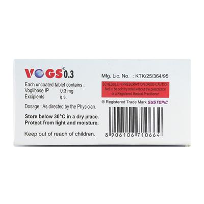 Vogs 0.3mg Tablet 30'S - Diabetes-Ant