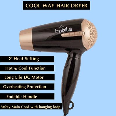Babila Cool Way Hair Dryer-BHD-E34 - Hair Dryers