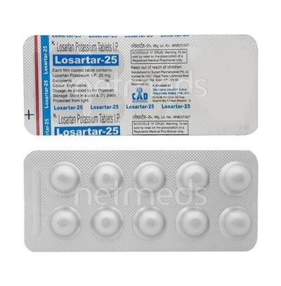 Losartar 25mg Tablet 10'S - Hypertension-Ang