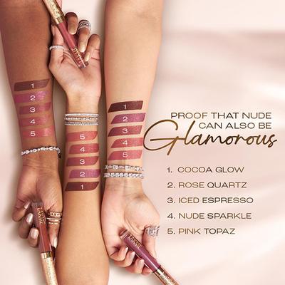 Lakme Be-Jewel Shimmer Lip Liquid, Luminous Matte Finish - 303 Cocoa Glow 3.5 ml - Liquid Lipsticks