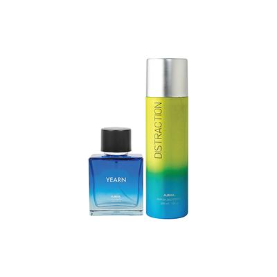 Ajmal Yearn EDP & Distraction Deodorant Pack of 2 300 ml - Perfumes (Edt/Edp)