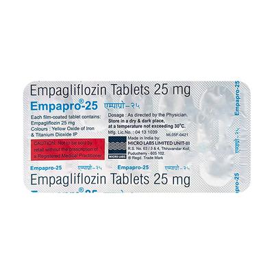 EMPAPRO 25 Tablet 10's - Diabetes-Ant