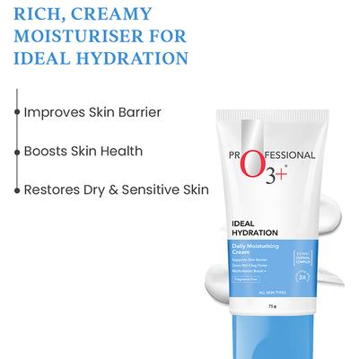 O3+ ideal hydration moisturisation with Hyaluronic acid for barrier repair 75 g - Face Moisturizers