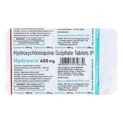 HYDROWIN 400mg Tablet 10's - Malarial