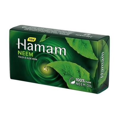 Hamam Neem Tulsi and Aloevera Soap Bar 150 gm - Soaps