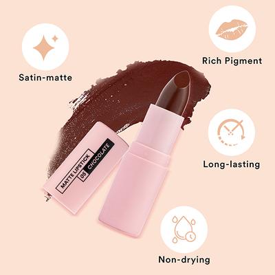 SUGAR POP Matte Lipstick - 05 Chocolate 4.2 gm - Lipsticks