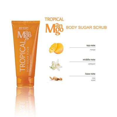 MADES Body Resort Clear Orange Tube Body Sugar Scrub 250 gm - Scrubs & Exfoliants