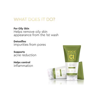 VLCC Clinic Anti Acne Face Wash 150 ml - Face Wash & Cleansers