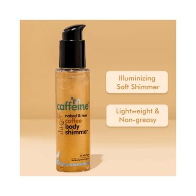 mCaffeine Coffee Body Shimmer Shiny Matte Look with Lightweight & Non Greasy Oil 105 ml - Lotions & Creams