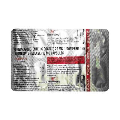 VOMPER D Capsule 10's - Ulcer/Reflux/Flatulence-Aaa