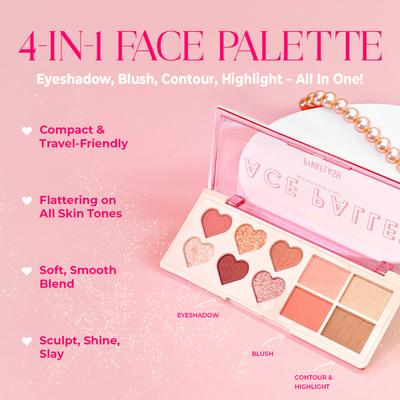Pinkflash-M02 Multi Face Palette-2 Strawberry 6 gm - Face Palettes