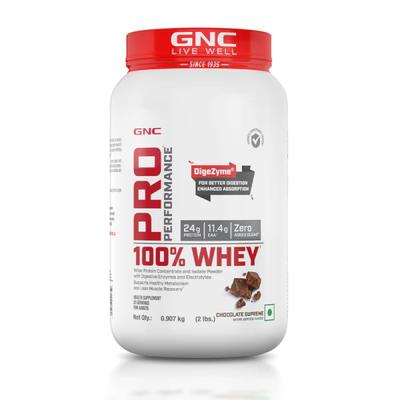 GNC Pro Performance 100% Whey Protein Powder - Chocolate Supreme 0.9 kg - Whey Proteins