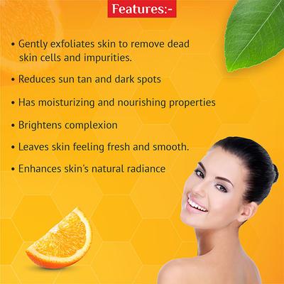 Globus Naturals Vitamin-c Brightening Face Scrub 50 gm - Face Scrubs