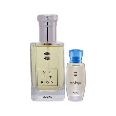 Ajmal Neutron EDP Citrus Fruity Perfume And Raindrops Concentrated Perfume Oil Floral Chypre 110 ml - Perfumes (Edt/Edp)