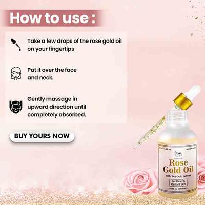 The Natural Wash Rose Gold Oil 15 ml - Massage Oils