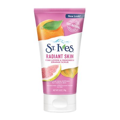 St. Ives Radiant Skin Pink Lemon & Mandarin Orange Face Scrub 170 gm - Scrubs & Exfoliants
