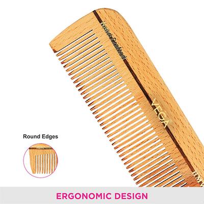 Vega Wooden Comb (HMWC - 03) 1's - Hair Combs