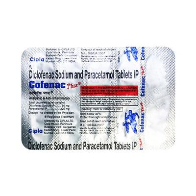 Cofenac Plus Tablet 10'S - Pain relief-Nsa