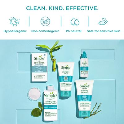 Simple Daily Skin Detox Clear Pore Facial Scrub 150 ml - Face Scrubs