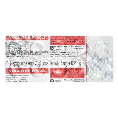 VOGLITOR R 1/0.2 Tablet 10's - Diabetes-Ant