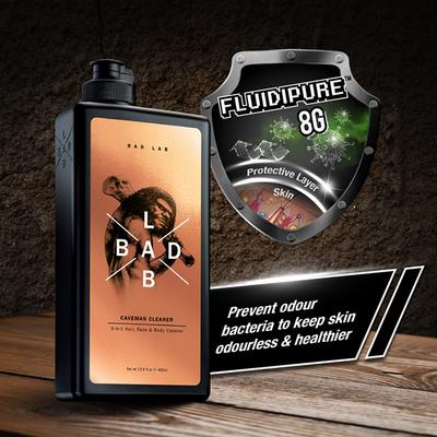 Bad Lab Caveman Cleaner 3-in-1 Hair, Face, Body Shampoo 400 ml - Shower Gels & Body Wash