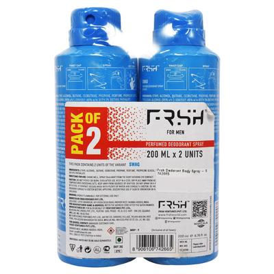 Frsh Dedorant Body Spray - Swag 200 ml - Men Deodorants/Roll-Ons
