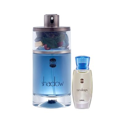 Ajmal Shadow Him EDP Spicy Woody Perfume And Raindrops Concentrated Perfume Oil Floral Chypre 85 ml - Perfumes (Edt/Edp)