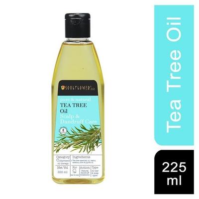 Soulflower Anti Dandruff Tea Tree Hair Oil 225 ml - Hair Oils