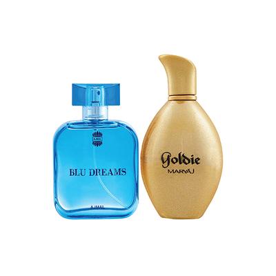 Ajmal Blu Dreams & Maryaj Goldie Bundle Of 2 EDP 200 ml - Perfumes (Edt/Edp)