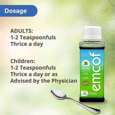 Emcof Herbal Cough Syrup 100 ml - Cough Syrup
