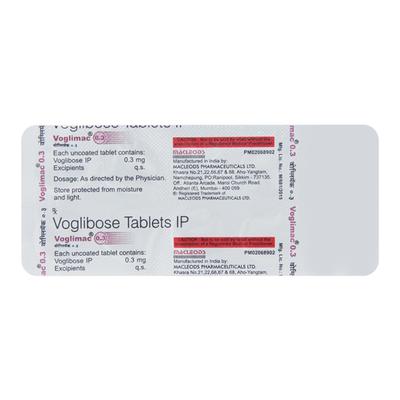 Voglimac 0.3mg Tablet 10'S - Diabetes-Ant