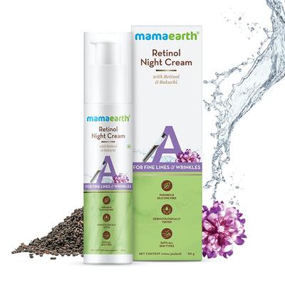 Mamaearth Retinol Night Cream with Retinol Oil & Bakuchi 50gm - Night Cream