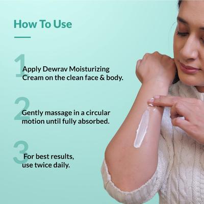 Fixderma Dewrav Moisturizing Cream for Face & Body Deeply Hydrates Dry to Very Dry Skin (250 g) - Face Moisturizers