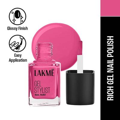 Lakme Absolute Gel Stylist Nail Color 46 Pink Date 12ml - Nail Polish